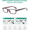 imageEyekepper 5 Pack Blue Light Filter Glasses Classic Rectangular Computer Eyeglasses Amber Tinted 0004 Pack Tortoise