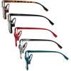 imageEyekepper 5 Pack Blue Light Filter Glasses Classic Rectangular Computer Eyeglasses Amber Tinted 000Blue Light Blockingb405 Pairs