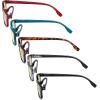 imageEyekepper 5 Pack Blue Light Filter Glasses Classic Rectangular Computer Eyeglasses Amber Tinted 000Blue Light Blockingb605 Pairs