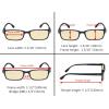 imageEyekepper 5 Pack Blue Light Filter Glasses Classic Rectangular Computer Eyeglasses Amber Tinted 000Blue Light Blockingb605 Pairs