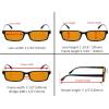 imageEyekepper 5 Pack Blue Light Filter Glasses Classic Rectangular Computer Eyeglasses Amber Tinted 000Blue Light Blockingb985 Pairs