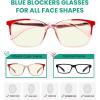 imageEyekepper 5 Pack Computer Glasses Digital Eye Strain Prevention Blue Light Filter Reading Glasses Amber Tinted 00010 Pack Mix  Uvr9113