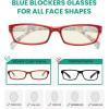 imageEyekepper 5 Pack Computer Glasses Digital Eye Strain Prevention Blue Light Filter Reading Glasses Amber Tinted 00010 Pack Mix  Uvrt1803