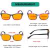 imageEyekepper 5 Pack Computer Glasses Digital Eye Strain Prevention Blue Light Filter Reading Glasses Amber Tinted 00010 Pack Mixdsrt1801