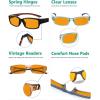 imageEyekepper 5 Pack Computer Glasses Digital Eye Strain Prevention Blue Light Filter Reading Glasses Amber Tinted 00010 Pack Mixdsxm01