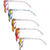 imageEyekepper 5 Pack Computer Glasses Digital Eye Strain Prevention Blue Light Filter Reading Glasses Amber Tinted 000Blue Light Blockingamber Tinted