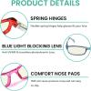 imageEyekepper 5 Pack Computer Glasses Digital Eye Strain Prevention Blue Light Filter Reading Glasses Orange Tinted 00010 Pack Mix  Uvrt1803