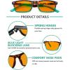 imageEyekepper 5 Pack Computer Glasses Digital Eye Strain Prevention Blue Light Filter Reading Glasses Orange Tinted 00010 Pack Mixdsr899