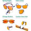imageEyekepper 5 Pack Computer Glasses Digital Eye Strain Prevention Blue Light Filter Reading Glasses Orange Tinted 00010 Pack Mixdsrt1801