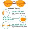 imageEyekepper 5 Pack Computer Glasses Digital Eye Strain Prevention Blue Light Filter Reading Glasses Orange Tinted 00010 Pack Mixdswk9901b