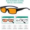 imageEyekepper 5 Pack Computer Glasses Digital Eye Strain Prevention Blue Light Filter Reading Glasses Orange Tinted 00010 Pack Mixdsxm01
