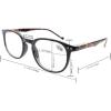 imageEyekepper 5 Pack Retro Design Blue Light Blocking Readers Blue Glare Filter Computer Reading Glasses Amber Tinted 1505 Pairs Mix