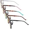 imageEyekepper 5 Pack Retro Design Blue Light Blocking Readers Blue Glare Filter Computer Reading Glasses Amber Tinted 150Blue Light Blockingb605 Pairs