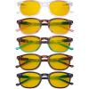 imageEyekepper 5 Pack Retro Design Blue Light Blocking Readers Blue Glare Filter Computer Reading Glasses Amber Tinted 150Blue Light Blockingb905 Pairs