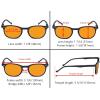 imageEyekepper 5 Pack Retro Design Blue Light Blocking Readers Blue Glare Filter Computer Reading Glasses Amber Tinted 150Blue Light Blockingb985 Pairs