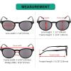imageEyekepper 5Pack Oval Round Spring Hinges Eyeglasses Includes Sunglasses5pcs All Grey Lens