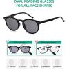 imageEyekepper 5Pack Oval Round Spring Hinges Eyeglasses Includes Sunglasses5pcs All Grey Lens