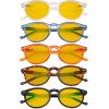 imageEyekepper 5Pack Oval Round Spring Hinges Eyeglasses Includes SunglassesBlue Light Blockingb905 Pairs
