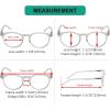 imageEyekepper 5Pack Oval Round Spring Hinges Eyeglasses Includes SunglassesClear5pcs All Clear Lens