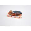 imageEyekepper 5Pack Oval Round Spring Hinges Eyeglasses Includes SunglassesOrange5pcs All Clear Lens