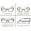 imageEyekepper Spring Hinge 5pack Retro Style Reading Glasses Sunshine Readers Grey LensBlue Light Blockingb404 Pairs