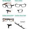 imageEyekepper Spring Hinge 5pack Retro Style Reading Glasses Sunshine Readers Grey LensDemi Arm5pcs All Clear Lens
