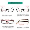 imageEyekepper Spring Hinge 5pack Retro Style Reading Glasses Sunshine Readers Grey LensDemi Arm5pcs All Clear Lens
