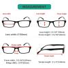 imageEyekepper Spring Hinge 5pack Retro Style Reading Glasses Sunshine Readers Grey LensRectangle 5 Pcs Mix