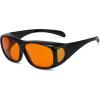 imageEyekepper 100 Blue Light ReductionHuge Fitover AntiBlue Blocking Computer Eyeglasses with Extra Amber Lenses Tortoise1806black100 Blue Light Blocking