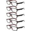 Black-red 5pc All Clear Lens