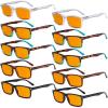 imageEyekepper 5 Pack Computer Glasses Digital Eye Strain Prevention Blue Light Filter Reading Glasses Orange Tinted 00010 Pack Mixdsr899
