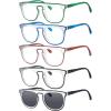 imageEyekepper 5pack Reading Glasses Double Color Stylish Readers5 Pack Mix Color