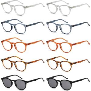 imageEyekepper 4pack Reading Glasses Blue Light Blocking for Women Amber Tinted 15010 Pack Mix  R071