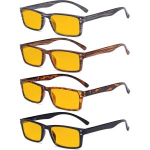 imageEyekepper Spring Hinge 5pack Retro Style Reading Glasses Sunshine Readers Grey LensBlue Light Blockingb904 Pairs