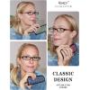 imageEyekepper 3 Pack Blue Light Blocking Reading Glasses Crystal Clear Computer Readers Amber Tinted 1003 Pack Beautiful Pattern