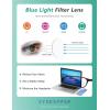 imageEyekepper 3 Pack Blue Light Blocking Reading Glasses Crystal Clear Computer Readers Amber Tinted 100Blue Light Blockingb403 Pairs