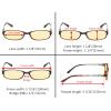 imageEyekepper 3 Pack Blue Light Blocking Reading Glasses Crystal Clear Computer Readers Amber Tinted 100Blue Light Blockingb603 Pairs