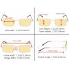 imageEyekepper 3 Pack Reading Glasses Blue Light Blocking Metal Frame Computer Eyeglasses Yellow Tinted  050Blue Light Blockingb603 Pairs