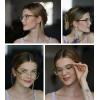 imageEyekepper 4pack Round Reading Glasses Blue Light Blocking Women Yellow Tinted 3004 Pairs Mix