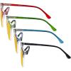 imageEyekepper 4pack Round Reading Glasses Blue Light Blocking Women Yellow Tinted 300Blue Light Blockingb904 Pairs