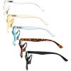 imageEyekepper 5Pack Patterned Reading Glasses Spring Hinges Rectangular Reader Eyeglasses for Women ReadingBlue Light Blockingb405 Pairs