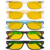 imageEyekepper 5Pack Patterned Reading Glasses Spring Hinges Rectangular Reader Eyeglasses for Women ReadingBlue Light Blockingb905 Pairs
