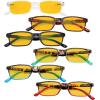 imageEyekepper 6pack Reading Glasses Blue Light Blocking Orange Tinted 100Blue Light Blockingb906 Pairs
