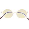 imageEyekepper Titanium Rimless Orange Tinted Lenses Computer Reading Glasses Readers Men WomenLens Width 47mmbb60 Lensgold