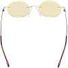 imageEyekepper Titanium Rimless Orange Tinted Lenses Computer Reading Glasses Readers Men WomenLens Width 47mmbb60 Lensgold