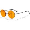 imageEyekepper Titanium Rimless Orange Tinted Lenses Computer Reading Glasses Readers Men WomenLens Width 47mmbb98 Lensgunmetal