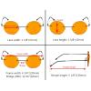 imageEyekepper Titanium Rimless Orange Tinted Lenses Computer Reading Glasses Readers Men WomenLens Width 47mmbb98 Lensred