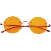 imageEyekepper Titanium Rimless Orange Tinted Lenses Computer Reading Glasses Readers Men WomenLens Width 47mmbb98 Lensred
