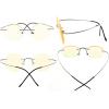 imageEyekepper Titanium Rimless Orange Tinted Lenses Computer Reading Glasses Readers Men WomenLens Width 47mmgunmetal