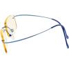 imageEyekepper Titanium Rimless Orange Tinted Lenses Computer Reading Glasses Readers Men WomenLens Width 51mmblue